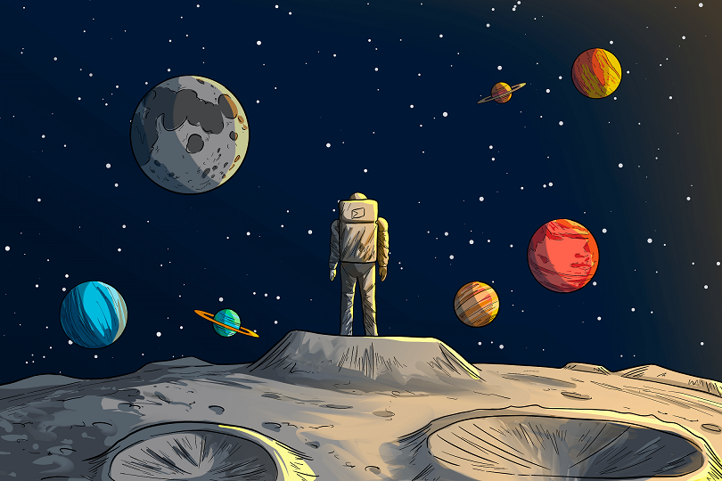 Astronaut drawing