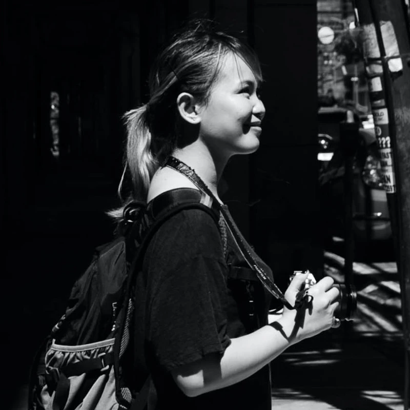 Portrait of Demie Dangla, a documentary filmmaker.