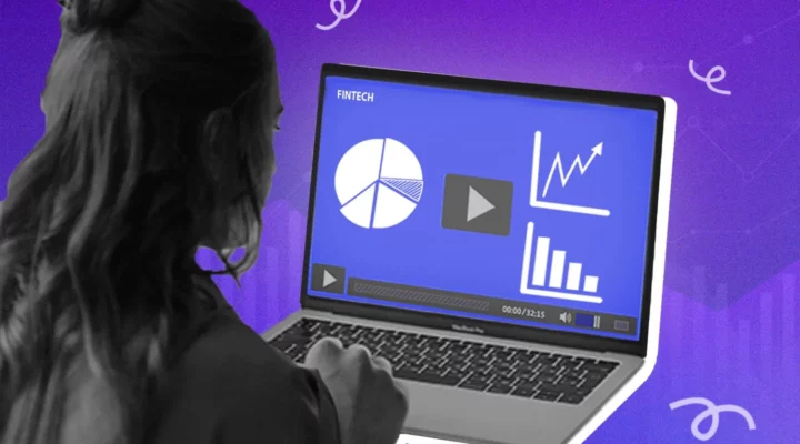 Photo of a person utilizing lofi videos for their fintech marketing strategy.