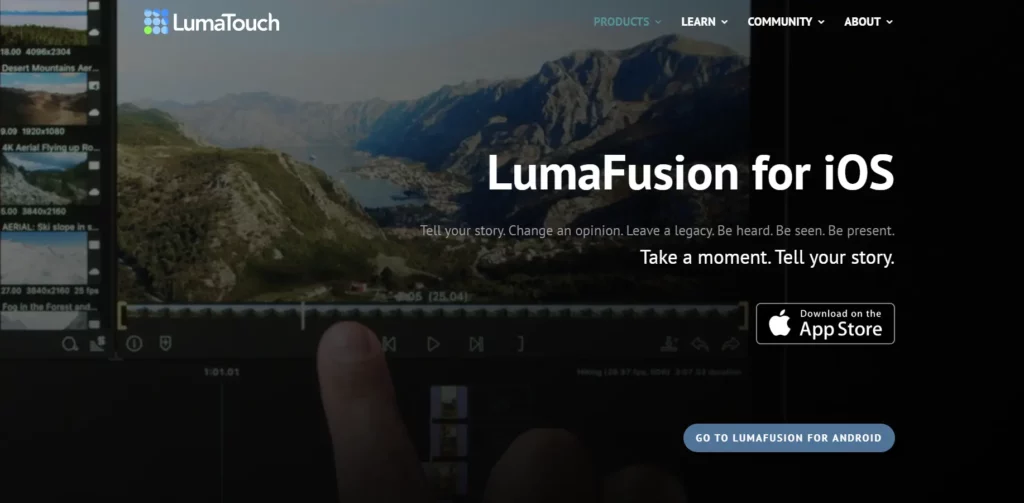 mobile video editing apps | LumaFusion